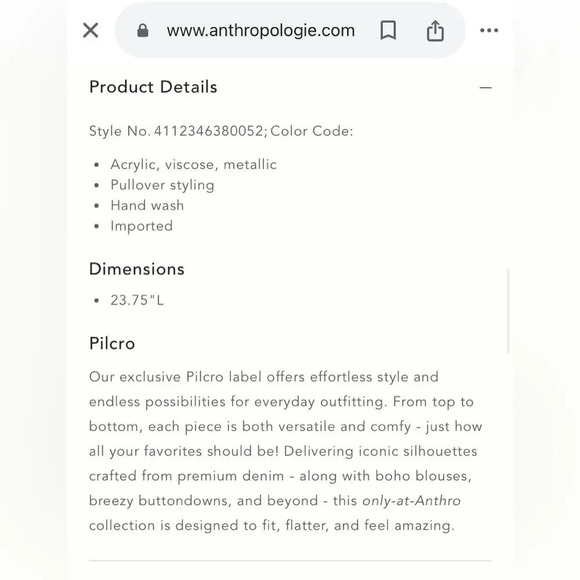 PILCRO by ANTHROPOLOGIE Sequin Scoop Tank in Light Gray - Picture 8 of 8